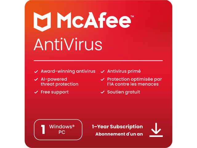 McAfee Anti-virus 2026 (1 Year, 1 Device)